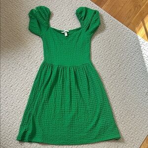 H&M Green Mini Dress